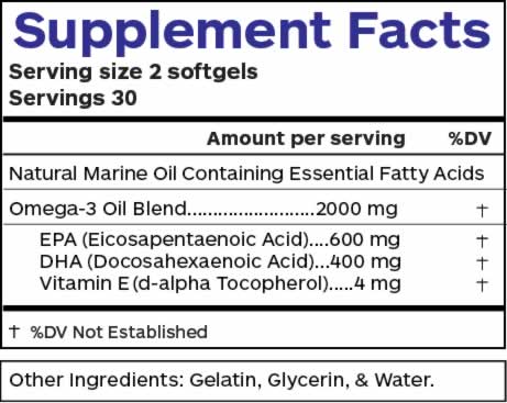 Omega Supplement Facts